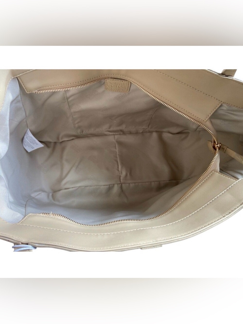 Roberto Cavalli Shopper Shoulder Bag with Gold Hardware NWT MSRP $118 - Picture 2 of 8